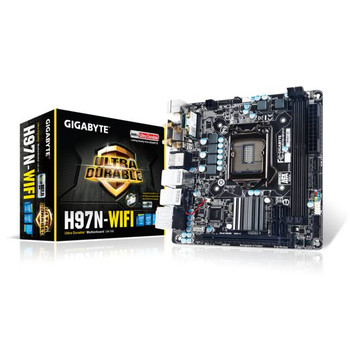 GIGABYTE GA-H97N-WIFI LGA1150/ Intel H97/ DDR3/ SATA3&USB3.0/ WiFi/ A&2GbE/ Mini-ITX Motherboard