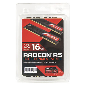 AMD Radeon R5 Entertainment Series DDR3-1600 16GB(2x8GB) CL11 Memory Kit