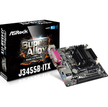 ASRock J3455B-ITX Intel J3455 2.3GHz/ DDR3&DDR3L/ SATA3&USB3.0/ A&V&GbE/ Mini-ITX Motherboard & CPU Combo