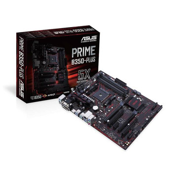 Asus PRIME B350-PLUS Socket AM4/ AMD B350/ DDR4/ CrossFireX/ SATA3&USB3.1/ M.2/ A&GbE/ ATX Motherboard