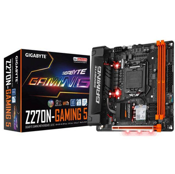 GIGABYTE GA-Z270N-GAMING 5 LGA1151/ Intel Z270/ DDR4/ SATA3&USB3.1/ M.2/ WiFi/ A&GbE/ Mini-ITX Motherboard