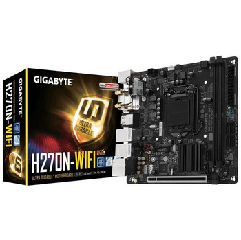 GIGABYTE GA-H270N-WIFI LGA1151/ Intel H270/ DDR4/ SATA3&USB3.1/ M.2/ WiFi/ A&GbE/ Mini-ITX Motherboard