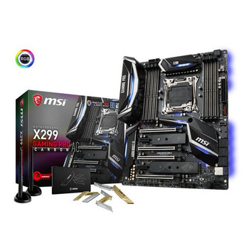 MSI X299 GAMING PRO CARBON AC LGA2066/ Intel X299/ DDR4/ 3-Way CrossFireX & 3-Way SLI/ SATA3&USB3.1/ M.2&U.2/ A&GbE/ ATX Motherboard