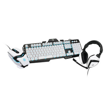 IOGEAR GKMHKIT1E Kaliber Gaming Imperial White Edition Gamer Pack