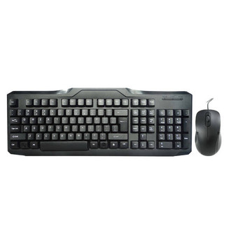 iMicro KB-IM91008 107-Key USB Wired English Keyboard & Mouse Combo (Black)