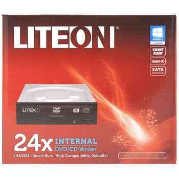 Lite-On IHAS324-17 24X SATA Internal DVD+/-RW,  (Black)