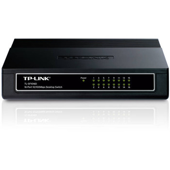 TP-Link TL-SF1016D 16-Port Unmanaged 10/100Mbps Desktop Switch
