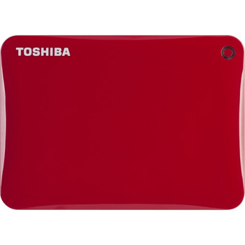 Toshiba Canvio Connect II HDTC810XR3A1 1TB 5400RPM USB 3.0 8MB Portable External Hard Drive (Red)