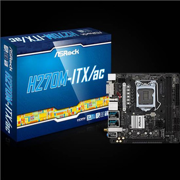 H270m Itx Ac Asrock H270m Itx Ac Lga1151 Intel H270 Ddr4 Sata3 Usb3 0 M 2 Wifi A 2gbe Mini Itx Motherboard