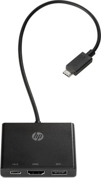 HP 1BG94AA USB-C HDMI/ USB 3.0/ USB-C Black cable interface/gender adapter