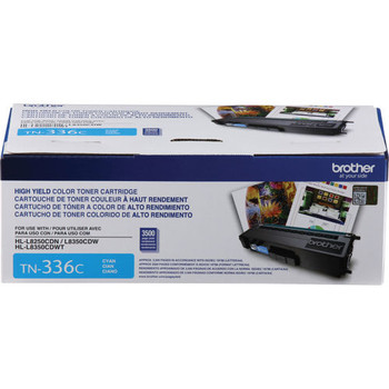 Brother TN-336C Laser toner 3500pages Cyan laser toner & cartridge