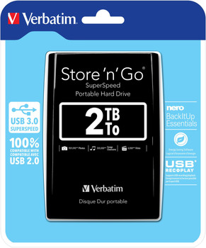 Verbatim Store 'n' Go 2048GB Black external hard drive