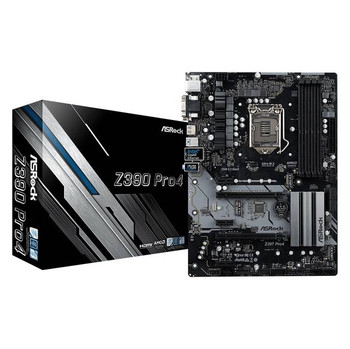 ASRock Z390 PRO4 LGA1151/ Intel Z390/ DDR4/ Quad CrossFireX/ SATA3&USB3.1/ M.2/ A&GbE/ ATX Motherboar