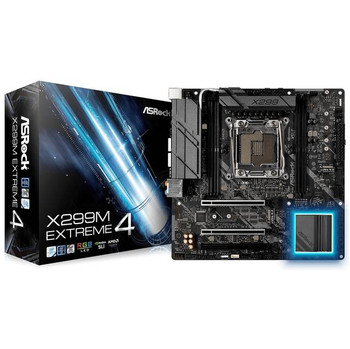 ASRock X299M EXTREME4 LGA2066/ Intel X299/ DDR4/ Quad CrossFireX & Quad SLI/ SATA3&USB3.1/ M.2/ Micro