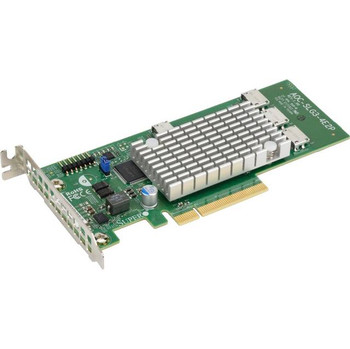 Supermicro AOC-SLG3-4E2P-O Low Profile 6.4Gb/s Quad-Port NVMe Internal Host Bus Adapter