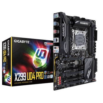 GIGABYTE X299 UD4 PRO LGA2066/ Intel X299/ DDR4/ Quad CrossFireX & Quad SLI/ SATA3&USB3.1/ M.2/ A&GbE