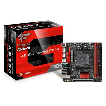 ASRock AB350 GAMING-ITX/AC Socket AM4/ AMD Promontory B350/ DDR4/ SATA3&USB3.0/ M.2/ WiFi/ A&GbE/ Mini-ITX Motherboard