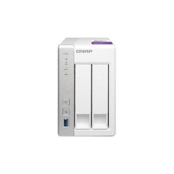 QNAP TS-231P-US Alpine AL-212 ARM Cortex A15 1.7GHz/ 1GB RAM/ 2GbE/ 2SATA3/ USB3.0/ 2-Bay Desktop NAS for Home & SOHO