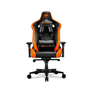 Cougar Armor Titan (Orange) ultimate gaming chair with premium breathable pvc leather, 160kg support, 170 degree reclining