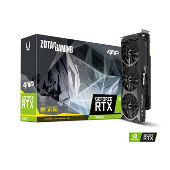 ZOTAC NVIDIA GeForce RTX 2080 Ti AMP 11GB GDDR6 HDMI/3DisplayPort/USB Type-C PCI-Express Video Card