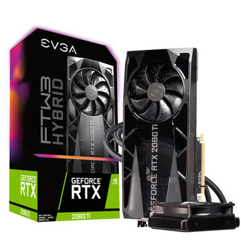 EVGA NVIDIA GeForce RTX 2080 Ti FTW3 ULTRA HYBRID GAMING 11GB GDDR6 HDMI/3DisplayPort/USB Type-C PCI-Express Video Card w/ iCX2 & RGB LED - 9 Thermal Sensors