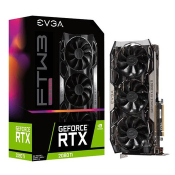 EVGA NVIDIA GeForce RTX 2080 Ti FTW3 ULTRA GAMING 11GB GDDR6 HDMI/3DisplayPort/USB Type-C PCI-Express Video Card w/ iCX2 & RGB LED