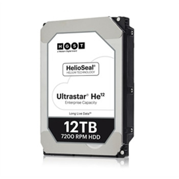 HGST Hard Drive 0F30146 12TB 3.5 inch ES 7200RPM 256MB SATA 6Gb/s 512E SE Ultrastar HC520 Bare