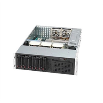 Supermicro Case CSE-835TQC-R1K03B 1000W 3U 8x3.5" Hot-swap SAS3/SATA3 Bays Fan Black