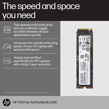 8C4X7AA , HP 1TB PCIe4x4 NVMe M.2 SSD - 8C4X7AA
