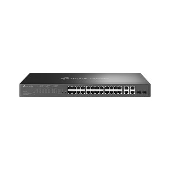 SL2428P , TP-Link Omada SL2428P network switch Managed L2 Fast Ethernet (10/100) Power over Ethernet (PoE) 1U Black