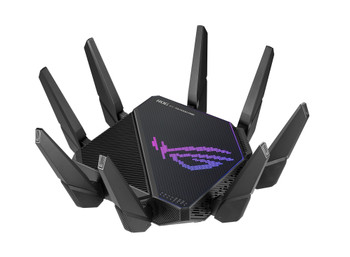 GT-AX11000PRO , ASUS ROG Rapture GT-AX11000 Pro wireless router Gigabit Ethernet Tri-band (2.4 GHz / 5 GHz / 5 GHz) Black