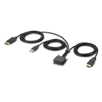 F1DN2MOD-HC-HP6 , Belkin F1DN2MOD-HC-HP6 KVM cable Black 70.9" (1.8 m)