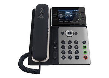 89B53AA#ABA , POLY Edge E350 IP Phone and PoE-enabled with Power Supply  - 89B53AA#ABA