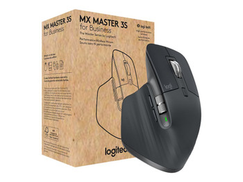 910-006581 , Logitech MX Master 3S for Business mouse Office Right-hand RF Wireless + Bluetooth Laser 8000 DPI - 910-006581