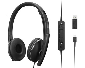 4XD1M39029 - Lenovo 4XD1M39029 headphones/headset Wired Head-band USB Type-C Black