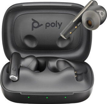 7Y8H3AA - POLY Voyager Free 60 UC Carbon Black Earbuds +BT700 USB-A Adapter +Basic Charge Case