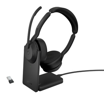 25599-999-989-01 - Jabra 25599-999-989-01 headphones/headset Wired & Wireless Head-band Office/Call center Bluetooth Charging stand Black