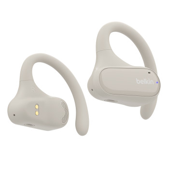 AUC013BTSA - Belkin SoundForm ClearFit Headset True Wireless Stereo (TWS) Ear-hook Calls/Music/Sport/Everyday Bluetooth Sand