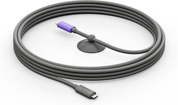 952-000195 - Logitech 952-000195 USB cable 196.9" (5 m) USB 3.2 Gen 2 (3.1 Gen 2) USB C Graphite, Violet