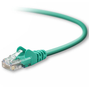 A3L791B25-GRN-S , Belkin RJ45 Cat5e Patch Cable, Snagless Molded, 7.6m networking cable Green 299.2" (7.6 m) - A3L791B25-GRN-S