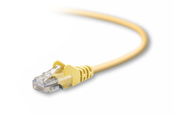 A3L791-15-YLW-S , Belkin Cat5e, 15ft, 1 x RJ-45, 1 x RJ-45, Yellow networking cable 177.2" (4.5 m) - A3L791-15-YLW-S