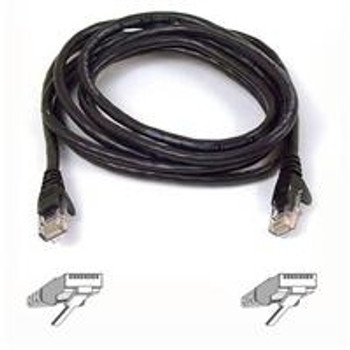 A3L781-10-BLK , Belkin Cat. 5e Patch Cable - 10ft - 1 x RJ-45, 1 x RJ-45 networking cable Black 119.7" (3.04 m) - A3L781-10-BLK