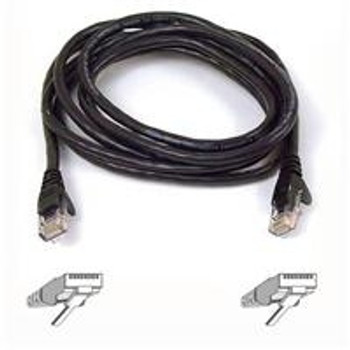 A3L781-25-BLK - Belkin Cat5E Patch Cable - 25ft - 1 x RJ-45, 1 x RJ-45 networking cable Black 300" (7.62 m)