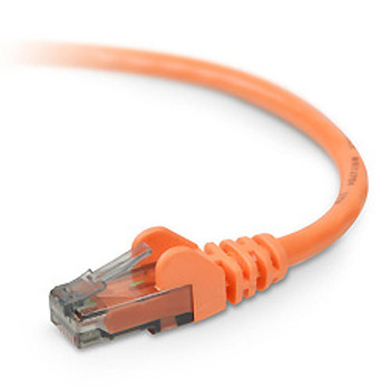 A3L980-01-ORG-S - Belkin CAT6 Snagless networking cable Orange 11.8" (0.3 m)