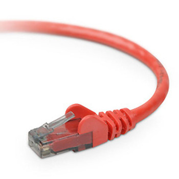 A3L980-08-RED-S - Belkin CAT6 Snagless networking cable Red 315" (8 m)