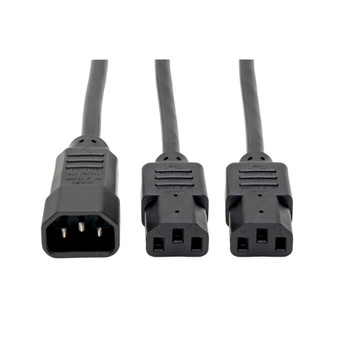 P004-006-2C13 - Tripp Lite P004-006-2C13 power cable Black 72" (1.83 m) C14 coupler C13 coupler
