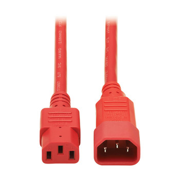 P005-006-ARD - Tripp Lite P005-006-ARD power cable Red 70.9" (1.8 m) C14 coupler C13 coupler