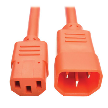 P004-002-AOR - Tripp Lite P004-002-AOR power cable Orange 23.6" (0.6 m) C13 coupler C14 coupler