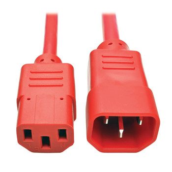 P004-002-ARD - Tripp Lite P004-002-ARD power cable Red 23.6" (0.6 m) C13 coupler C14 coupler