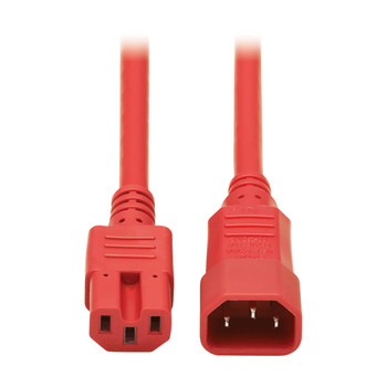 P018-006-ARD - Tripp Lite P018-006-ARD power cable Red 70.9" (1.8 m) C14 coupler C15 coupler